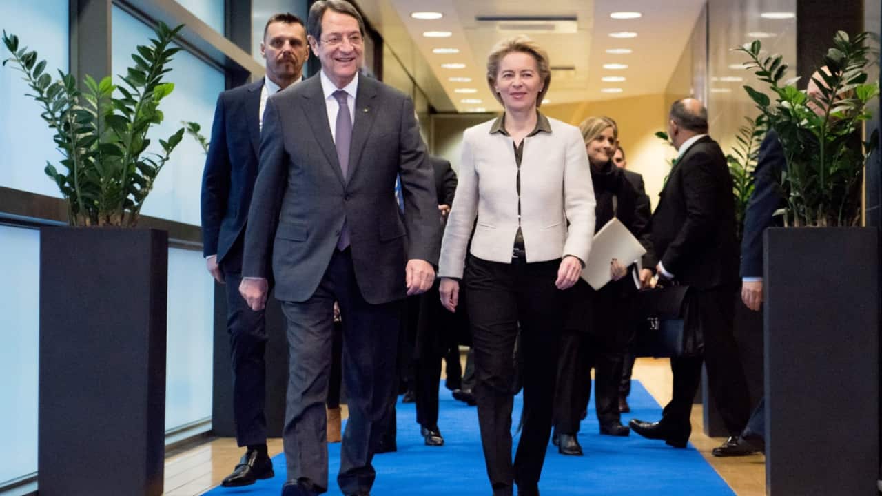 President of the Republic of Cyprus Nicos Anastasiades spoke with EU Commission president Ursula von der Leyen