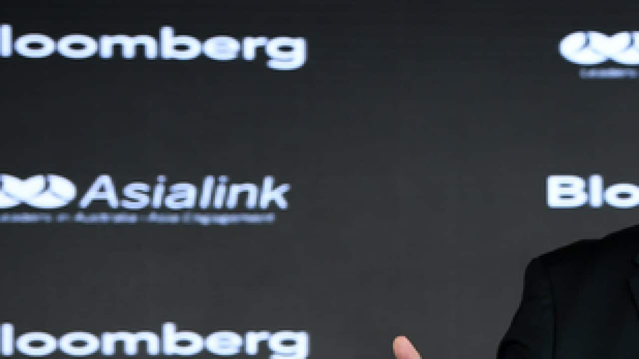 Prime Minister Scott Morrison speaks at the Asialink Address in Sydney, Wednesday, June 26, 2019. (AAP Image/Joel Carrett) NO ARCHIVING