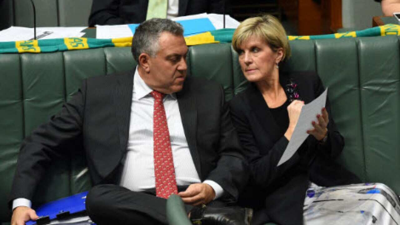 Joe Hockey and Julie Bishop (AAP)