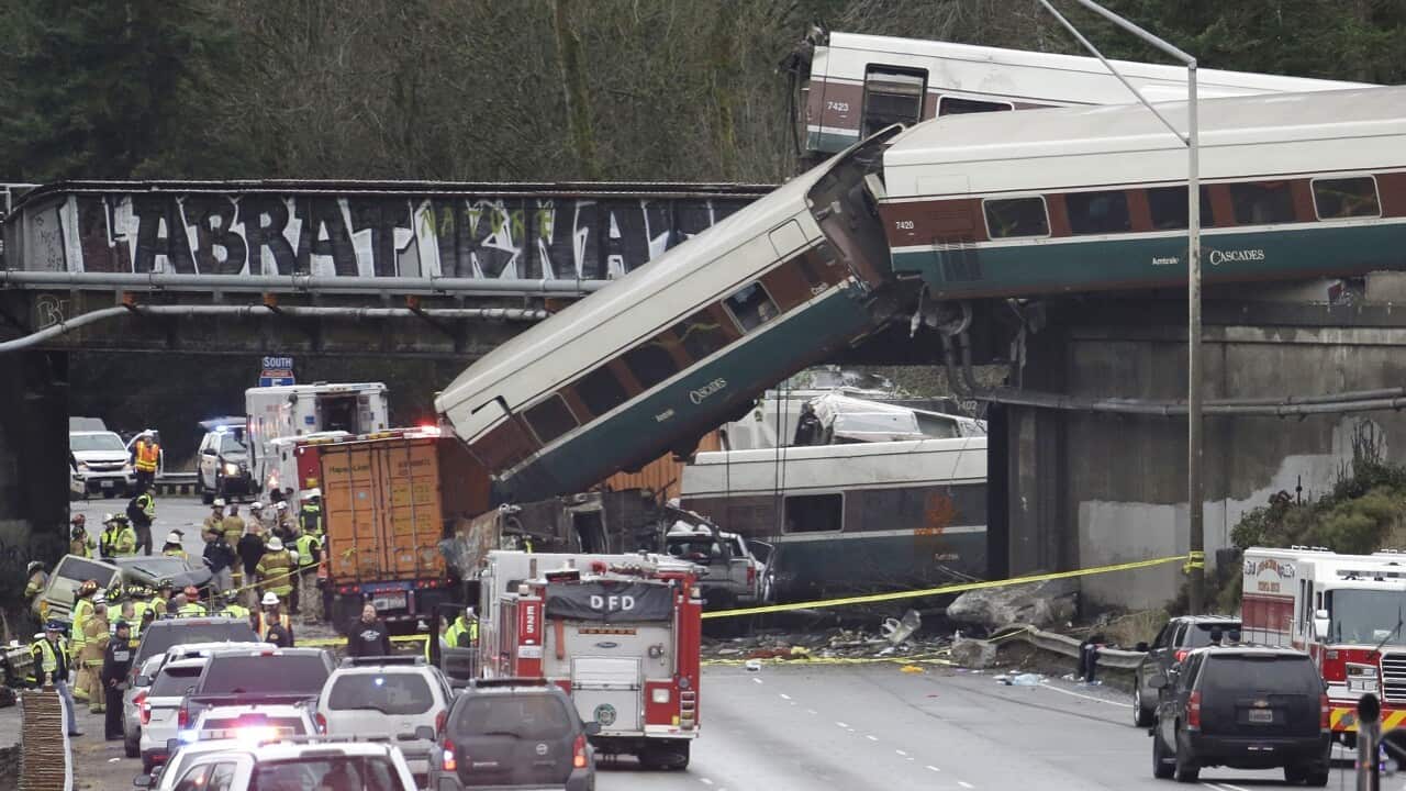 The derailment of 13 carriages of an Amtrak train in Washington State has caused "multiple fatalities".