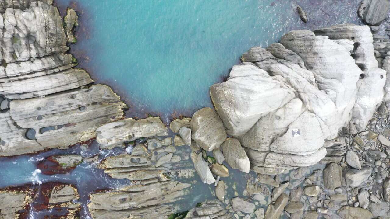Dronenbild vom Kaikoura Reef in Neuseeland