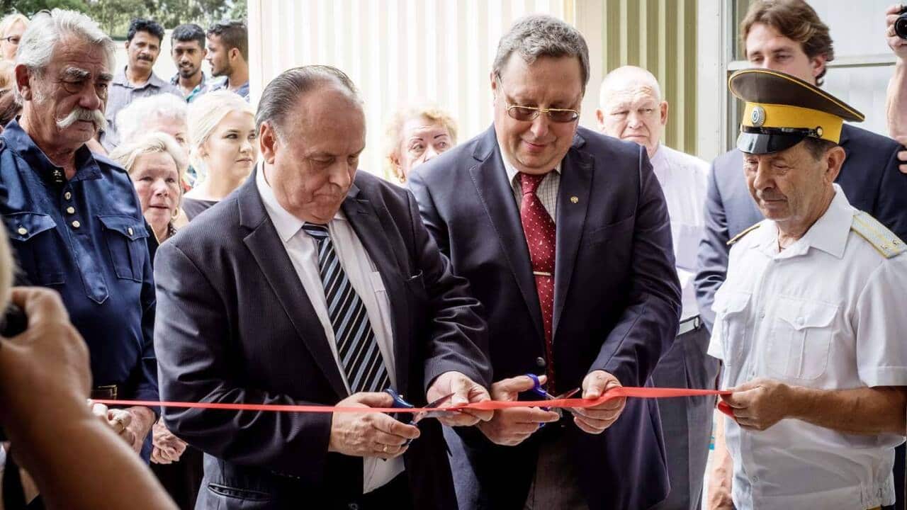 Michael Ovcinnikov with Russian Consul-General Sergey Shipilov