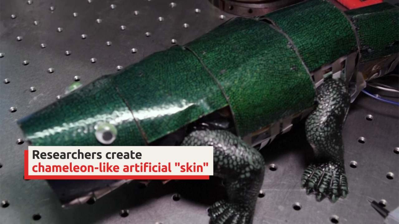 Researchers create chameleon-like artificial "skin"