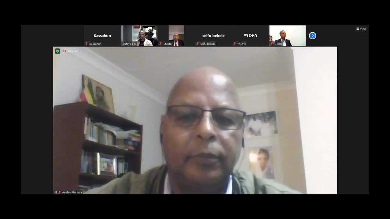 Ayelew Hundessa (C).