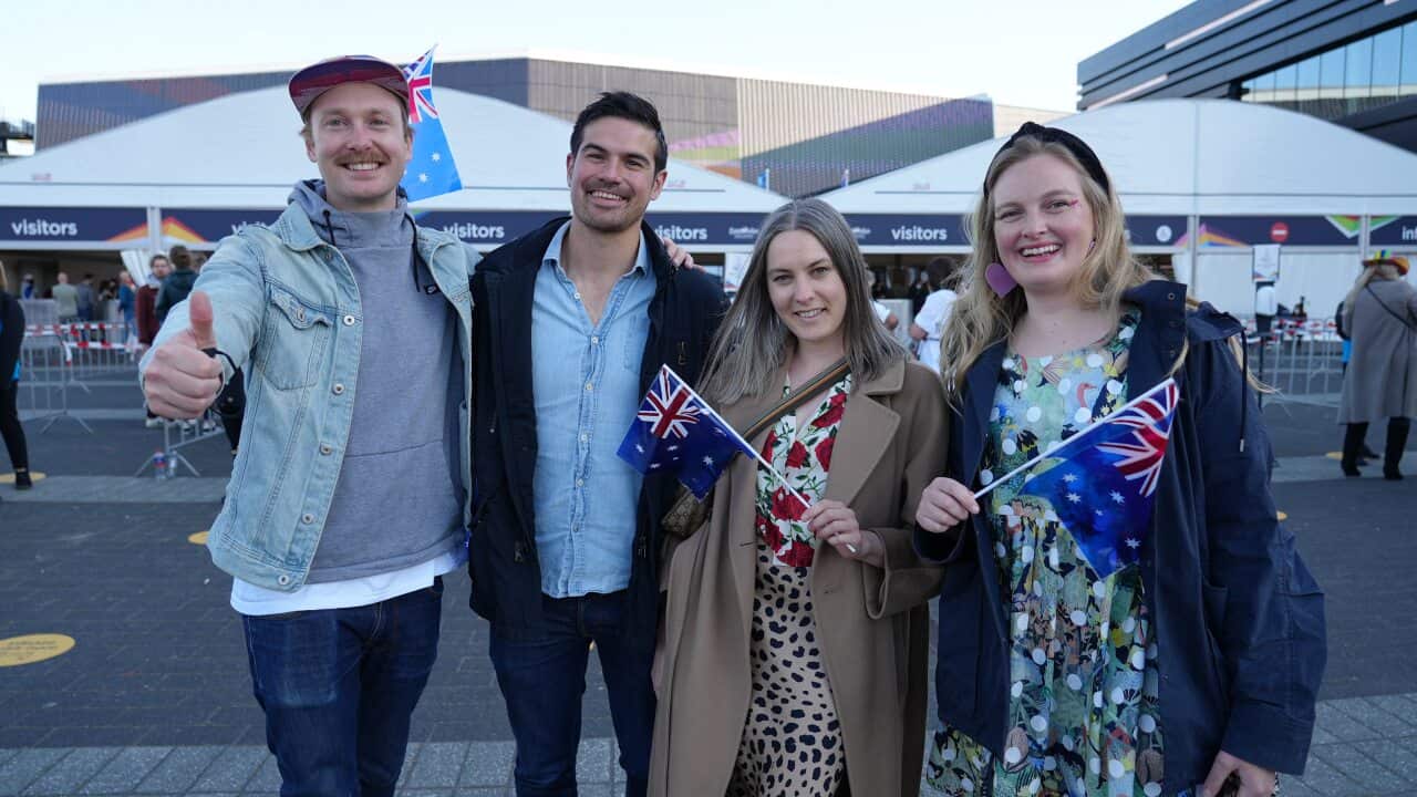 There were a few Australians among the Eurovision semi-final audience.