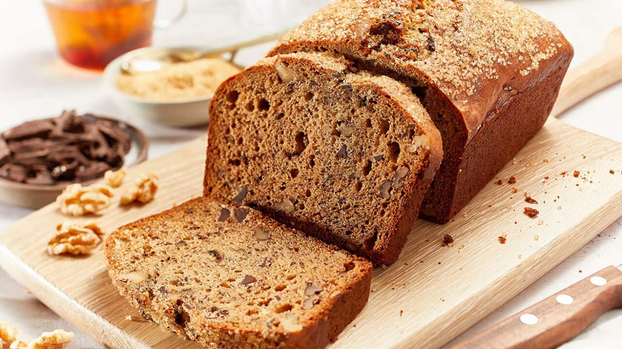 Chocolate walnut banana bread