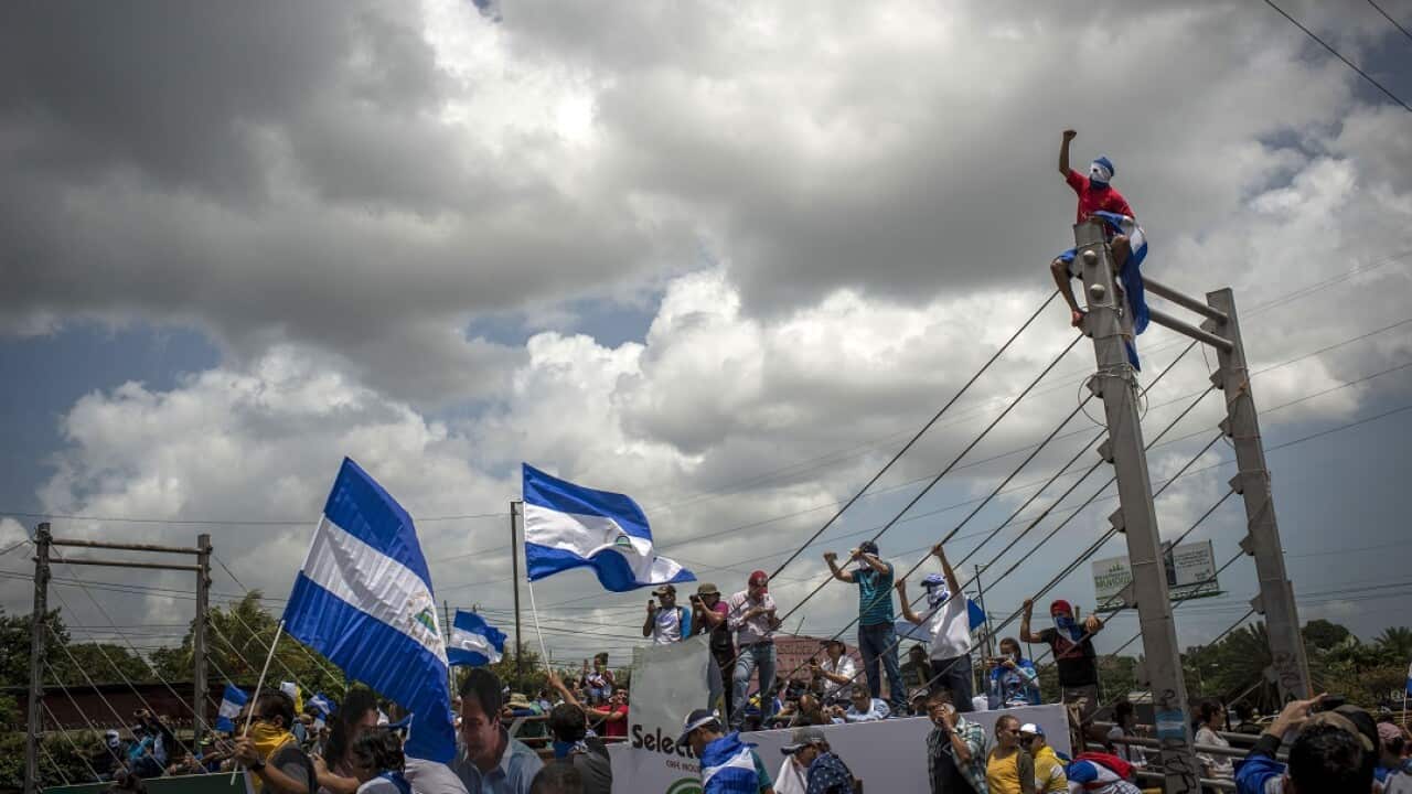 A rally to support the Roman Catholic Church, which has been accused of supporting the opposition to President Daniel Ortega, in Managua, Nicaragua.