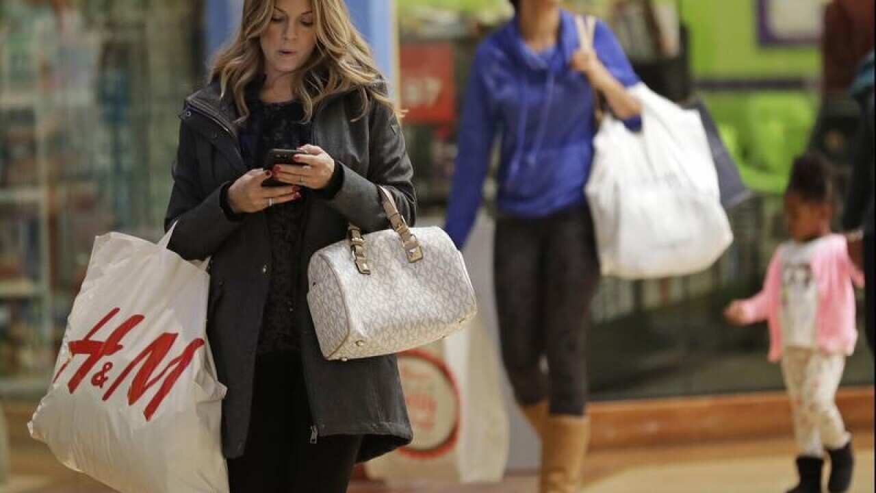 shoppers on street in Concord NC