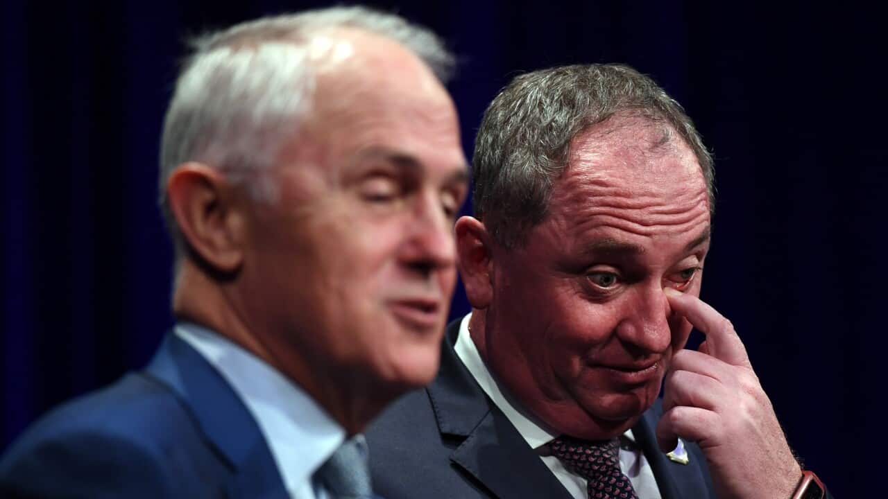 Malcolm Turnbull (left) and Barnaby Joyce.