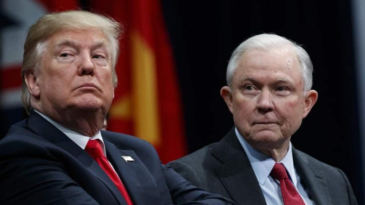 Jeff Sessions has spoken to a probe about Donald Trump's election win.