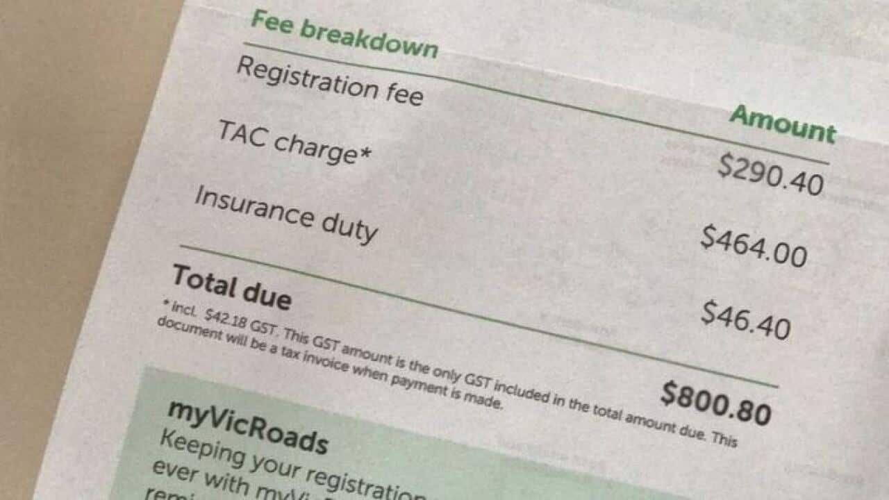 Victorians have to pay their registration in an annual lump sum.