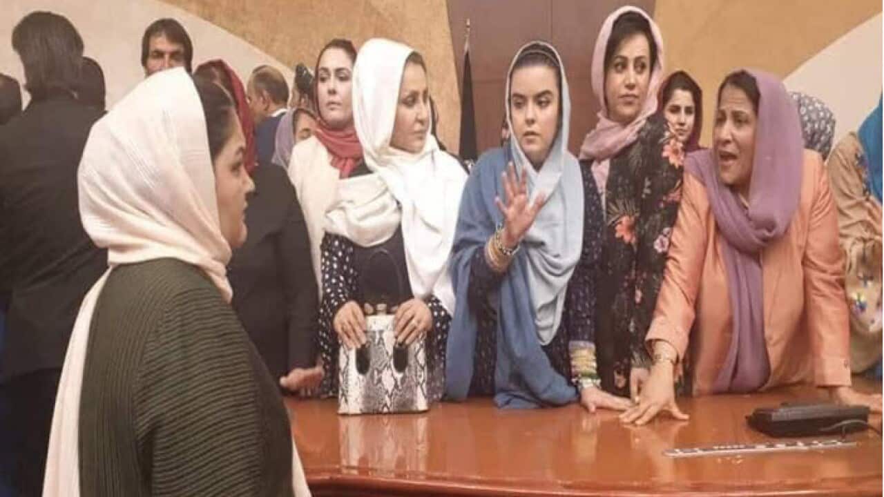 Female member of new Afghan parliament