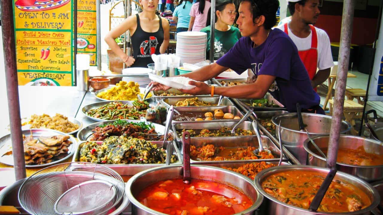 Bangkok street food vendor