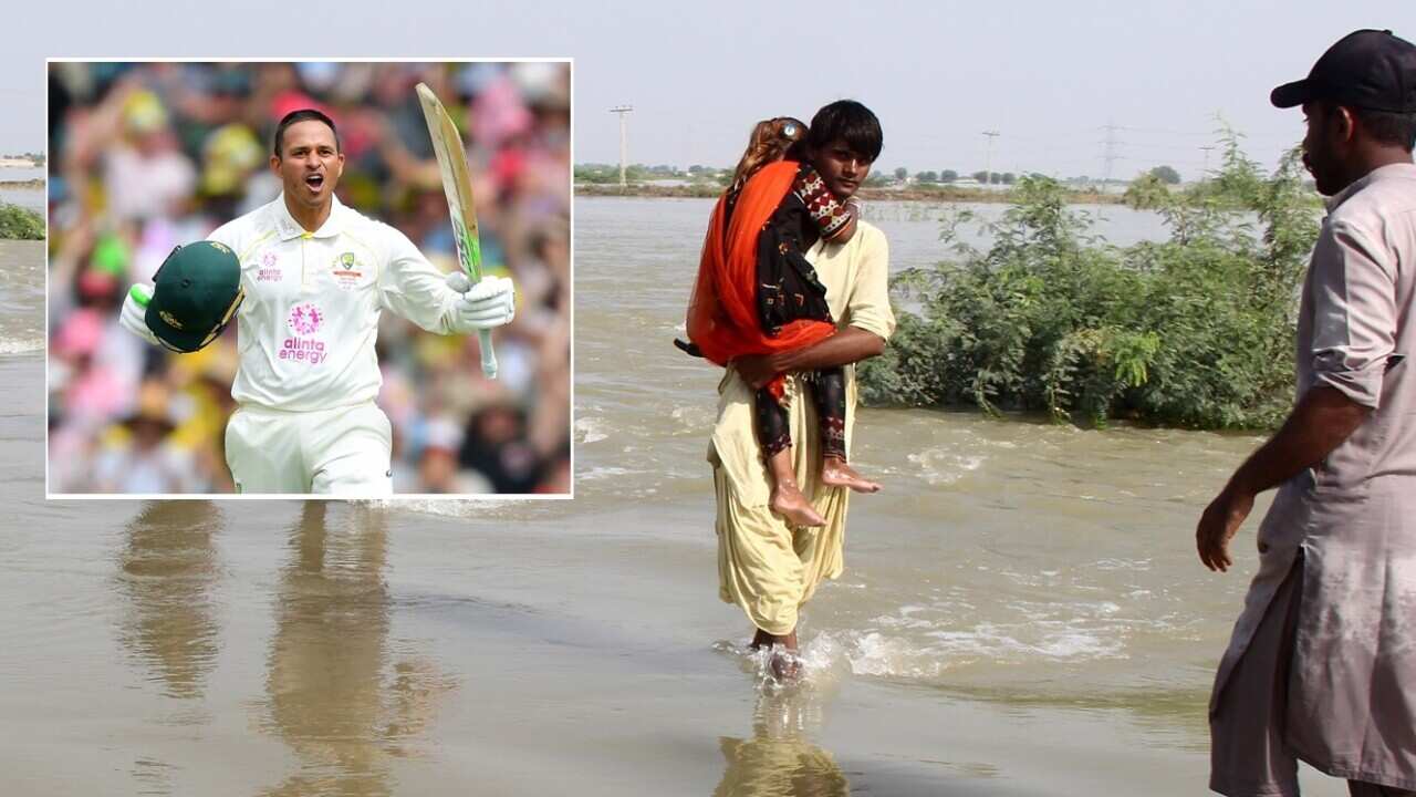 Australian cricketer Usman Khawaja has joined the SBS Radiothon in support of Pakistan flood victims.