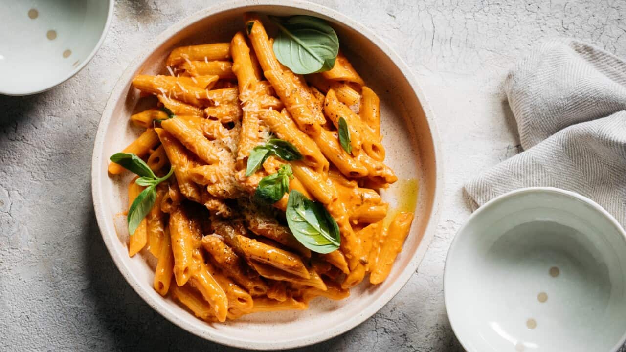 Penne with vodka sauce