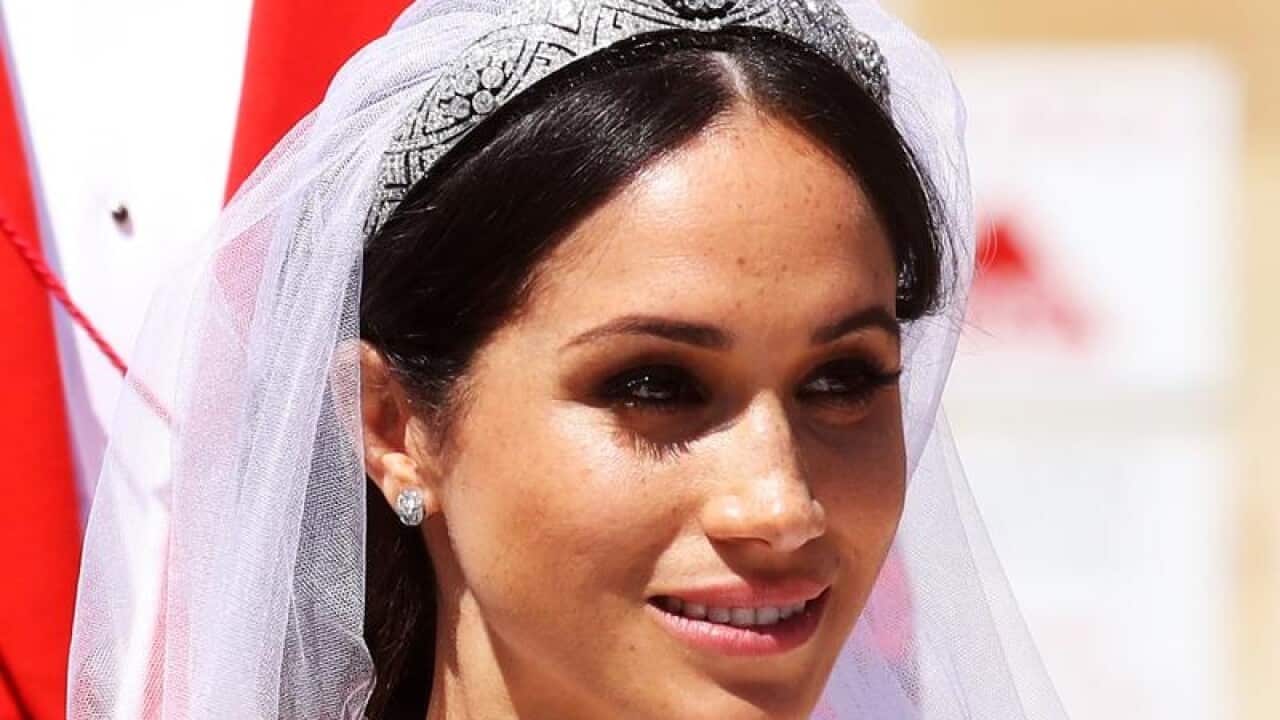Meghan Markle after her wedding to Prince Harry.