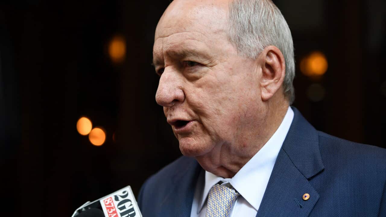 Radio presenter Alan Jones