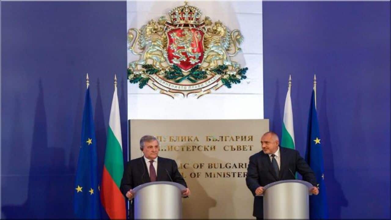EP President Tajani and Bulgarian PM Boyko Borisov