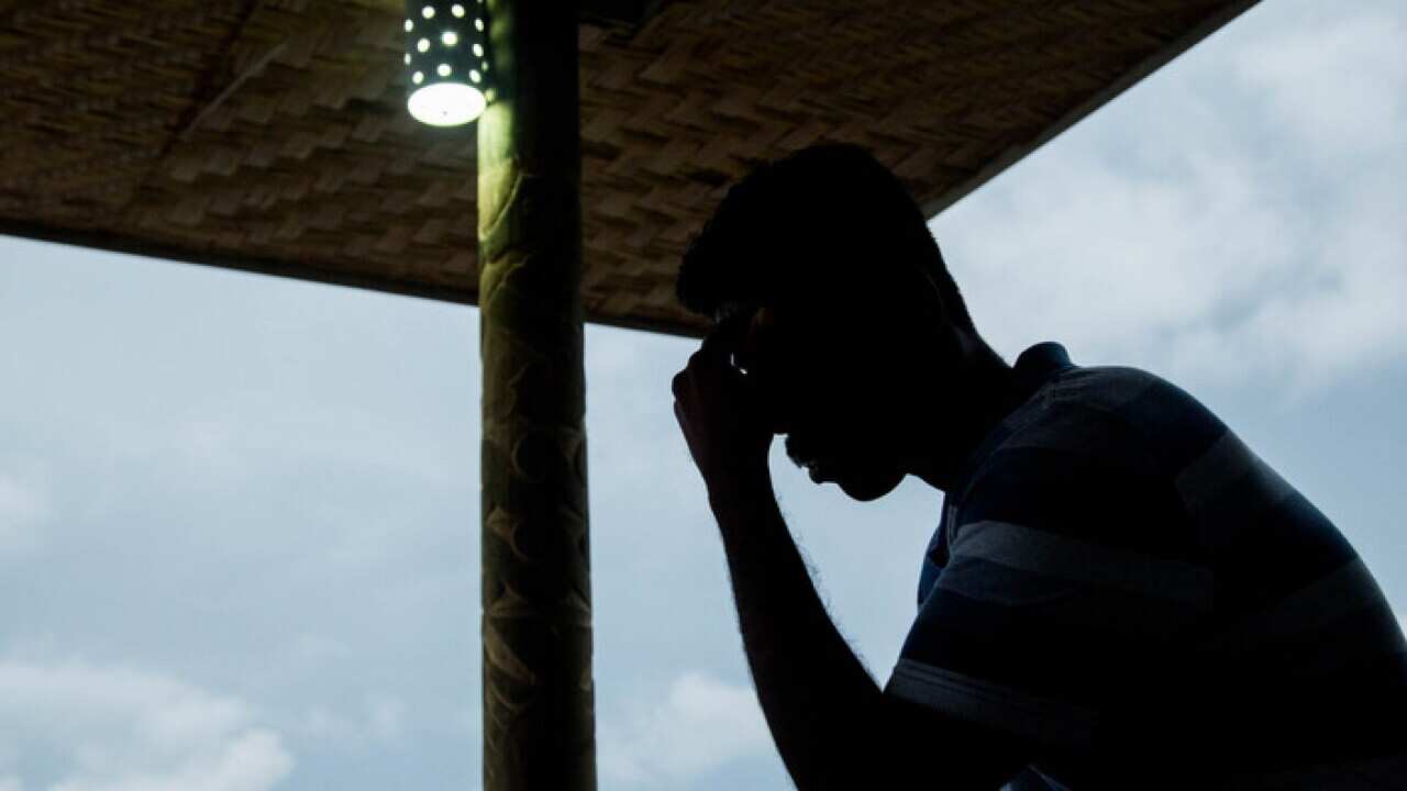 An asylum seeker from Sri Lanka on Manus Island