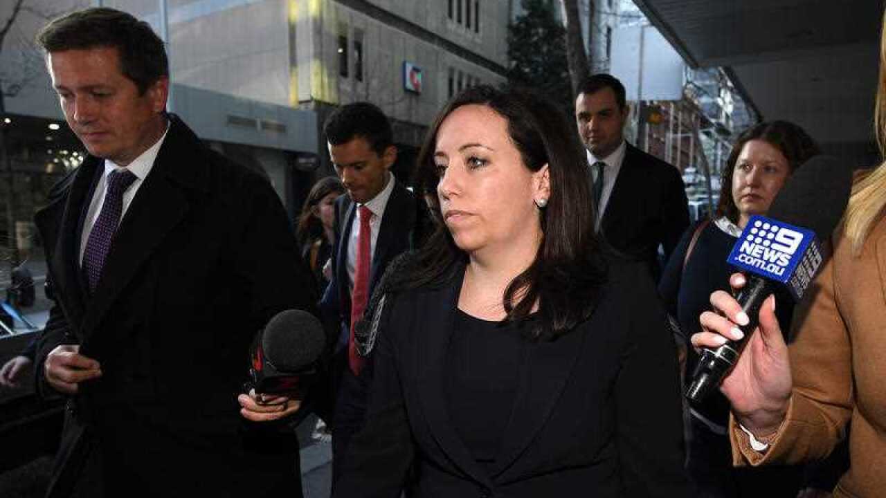 Kaila Murnain leaves The NSW Independent Commission Against Corruption (ICAC) public inquiry into allegations concerning political donations.