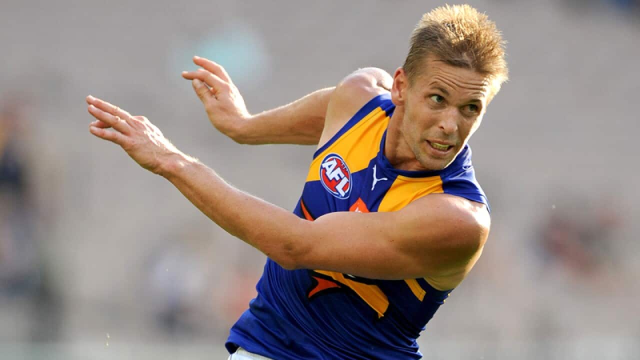 Mark LeCras of AFL team West Coast Eagles