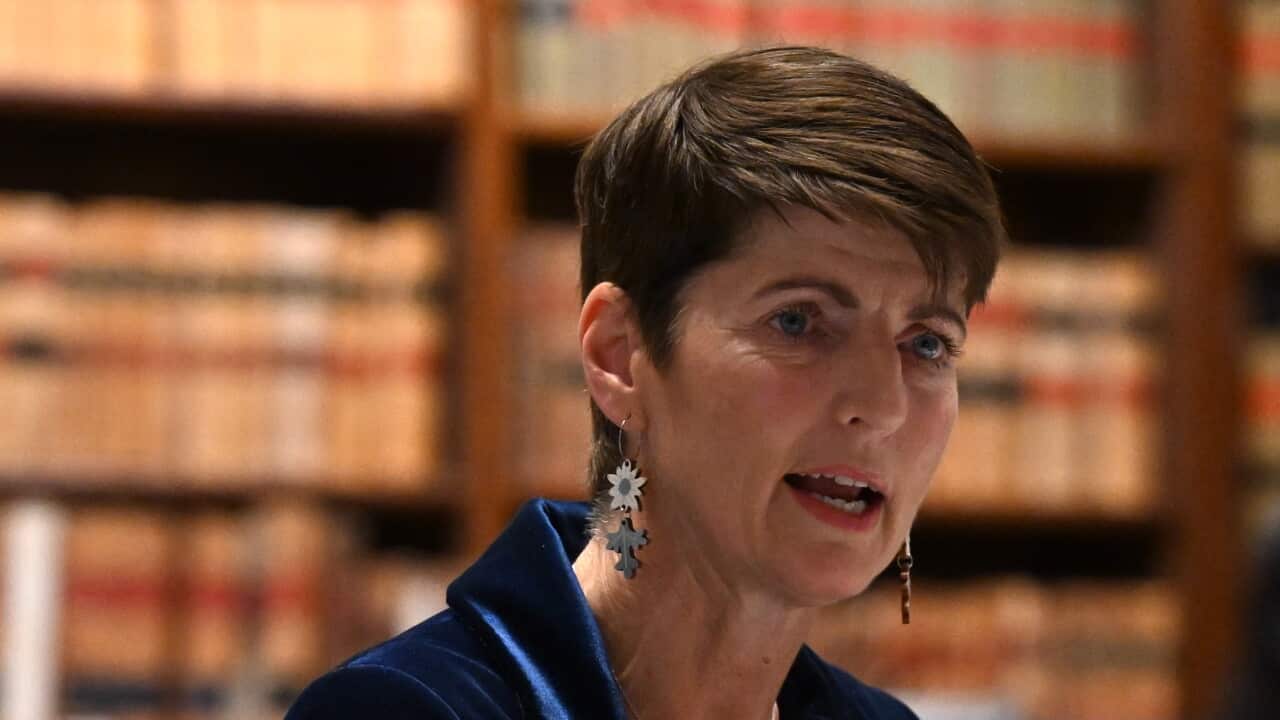 FILE PHOTO - Kate Washington MP, Minister for Families and Communities and Minister for Disability Inclusion answers questions during a budget estimates parliamentary hearing at NSW Parliament House in Sydney, Tuesday, August 19, 2025.