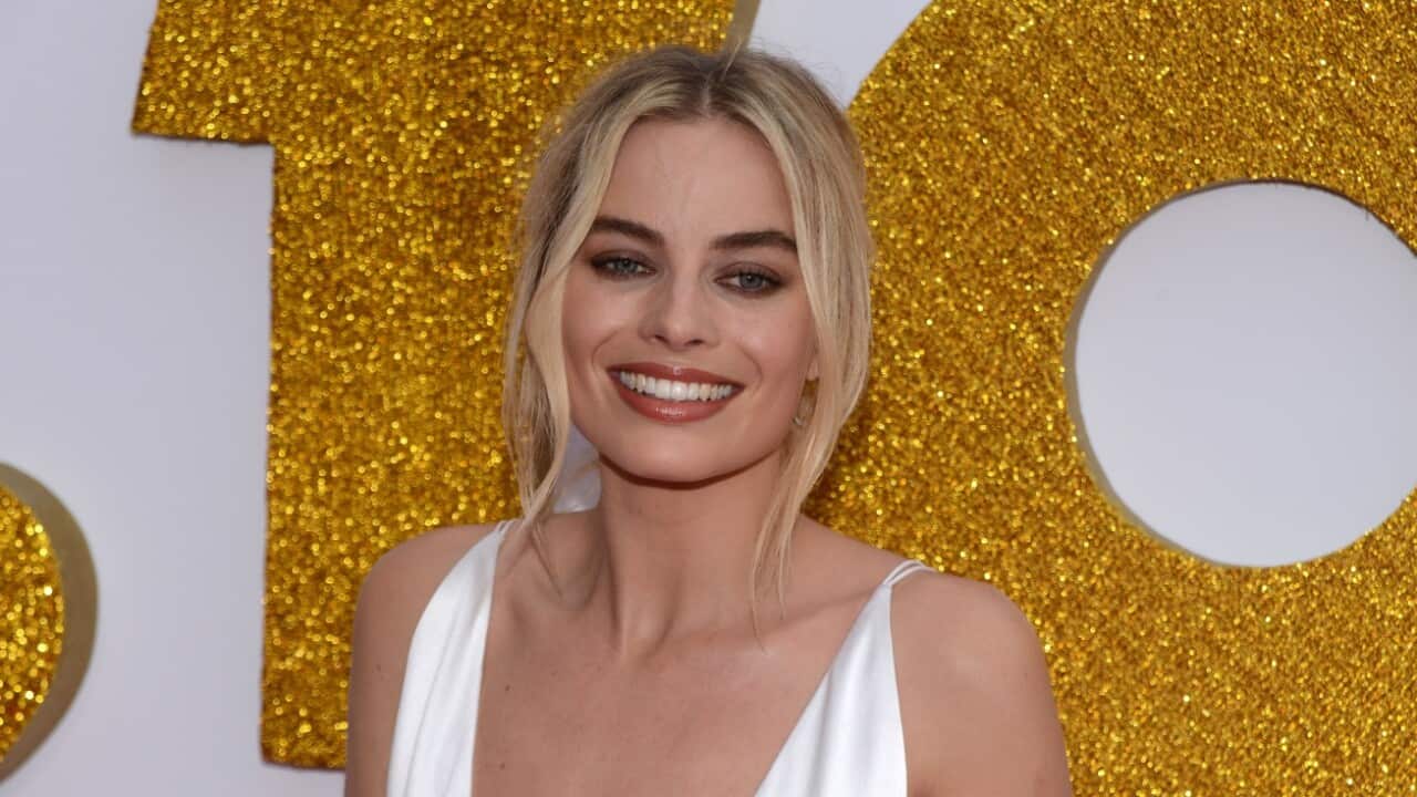 Australian actress Margot Robbie at the red carpet premiere for her new film I,Tonya at Fox Studios in Moore Park, Sydney, Tuesday, January 23, 2018.