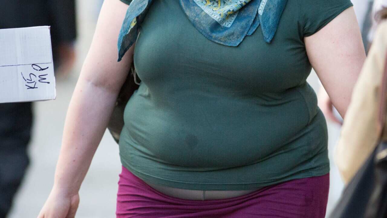 An obese woman