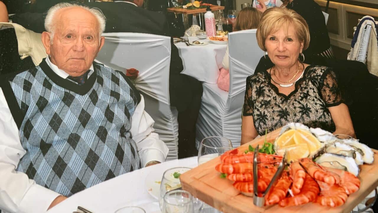 Maria Greco Ferrara with her father Salvatore.