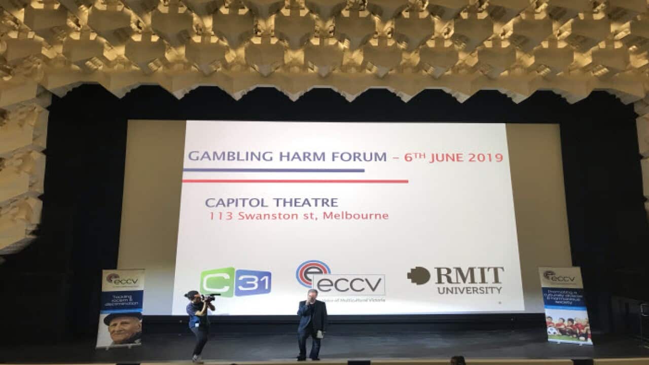 The Gambling Harm forum at the Capitol Theatre in Melbourne.
