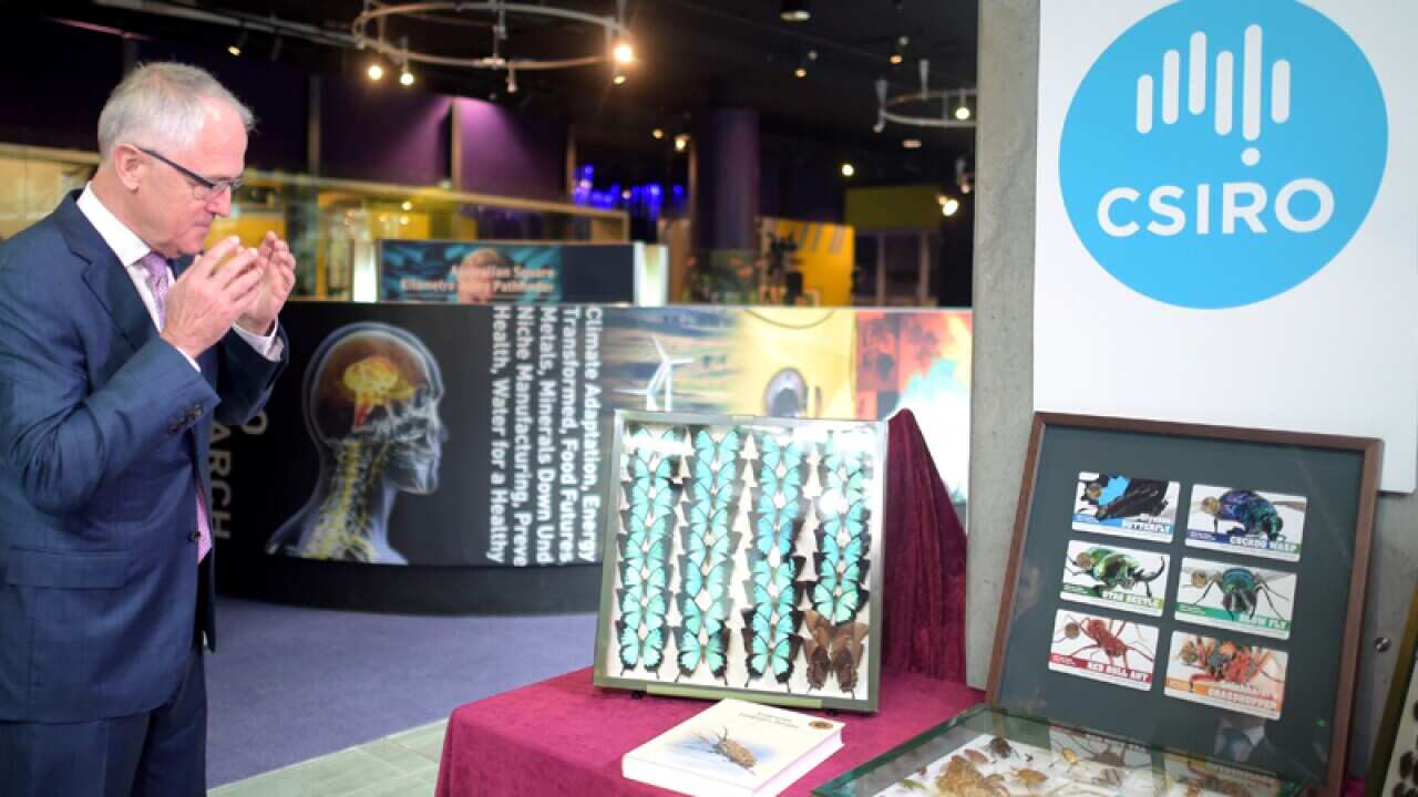 Malcolm Turnbull at the CSIRO discovery centre in Canberra