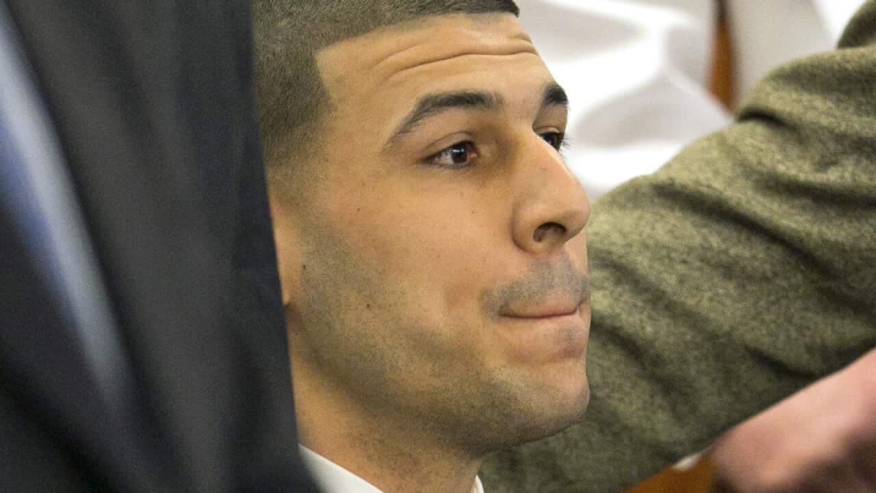 Aaron Hernandez at Bristol County Superior Court