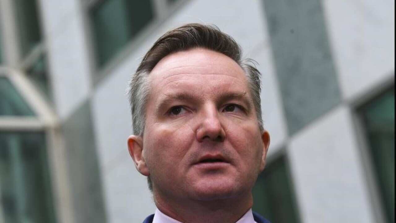 Chris Bowen pictured outside parliament house.