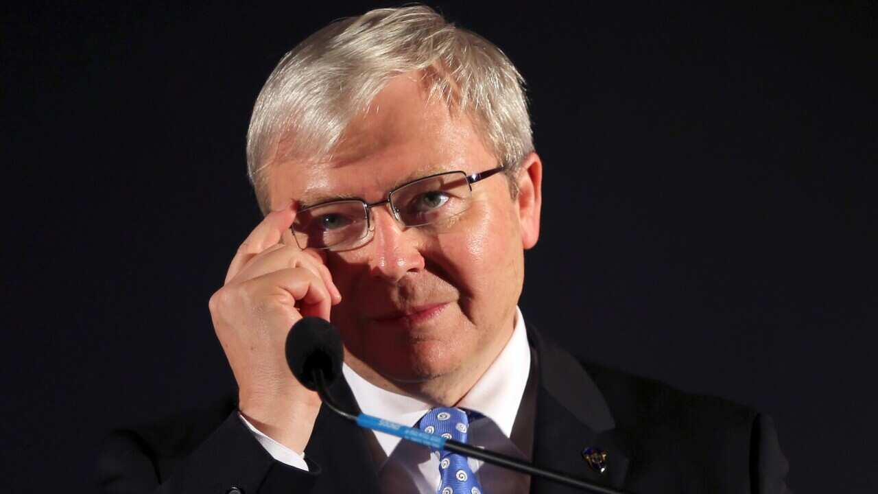 File image of former Australian Prime Minister Kevin Rudd 