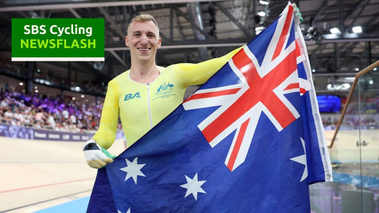 PARIS, FRANCE - AUGUST 30: Gold medalist, Korey Boddington of Team Australia, poses for a photo after winning in the Men's C-45 1000m Time Trial Final on day two of the Paris 2024 Summer Paralympic Games at Saint-Quentin-en-Yvelines Velodrome on August 30, 2024 in Paris, France. (Photo by Michael Steele/Getty Images)