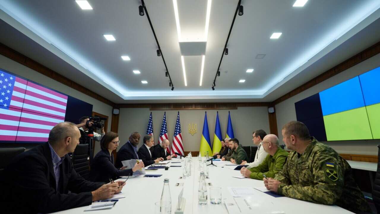 President of Ukraine Volodymyr Zelenskyy met with US Secretary of State Antony Blinken and US Secretary of Defense Lloyd Austin who arrived in Ukraine on a visit.