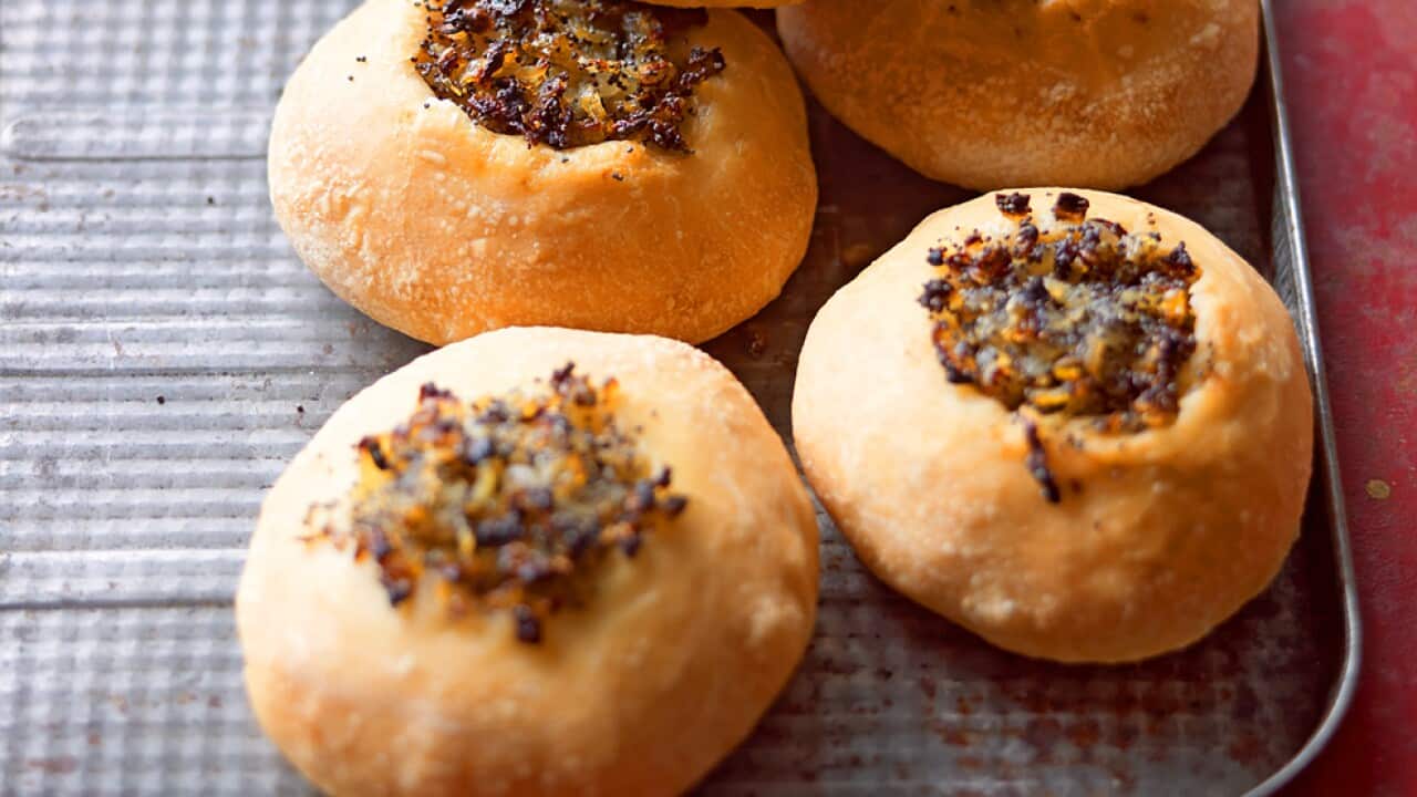 Polish onion-filled ‘bagels’ (bialy)