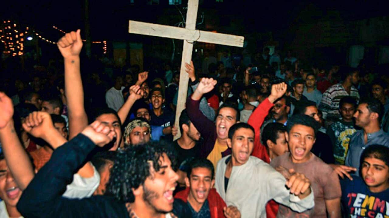 Protests in Egypt following bus attack on Christians