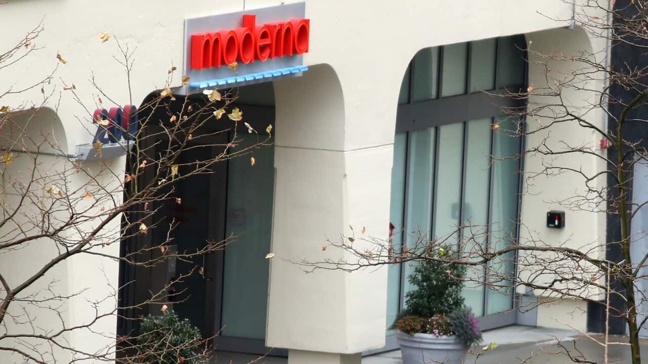 Moderna headquarters in Cambridge, Massachusetts