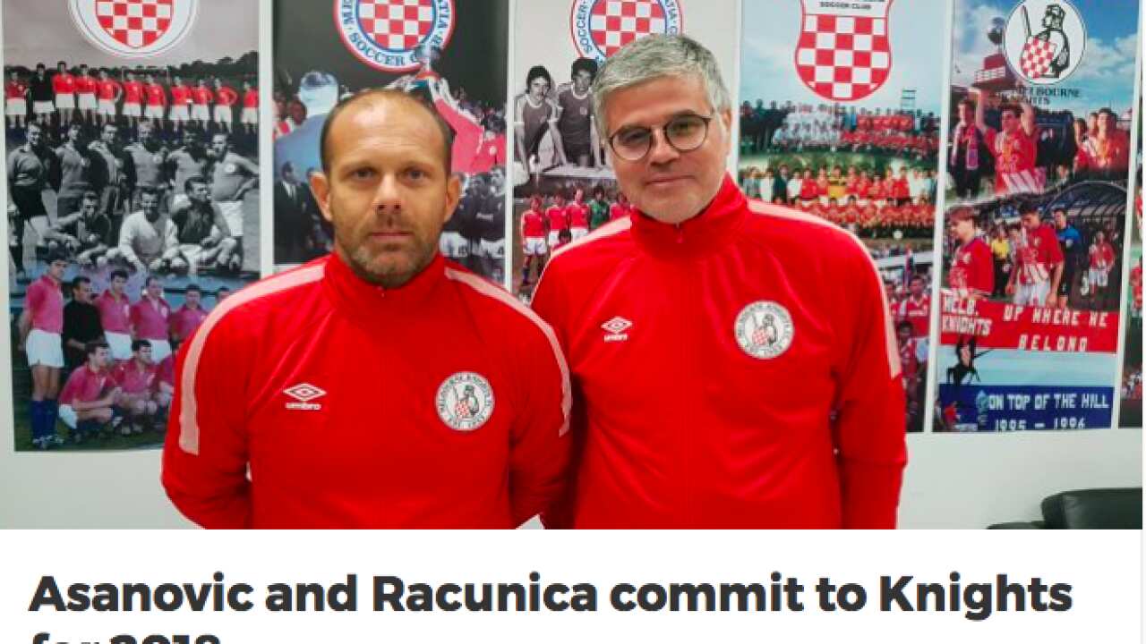 New Coach at Melbourne Knights