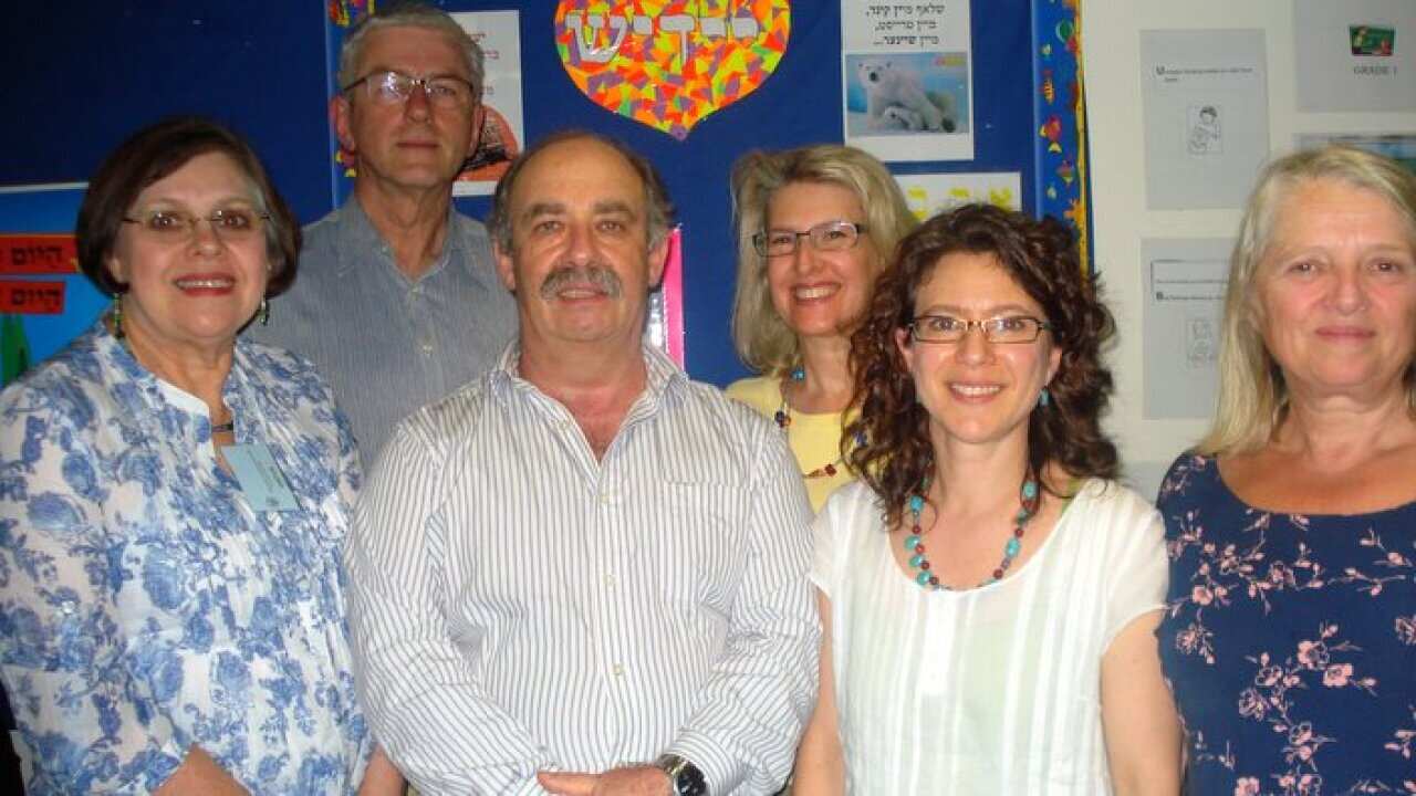 Alex Dafner with Kadima members