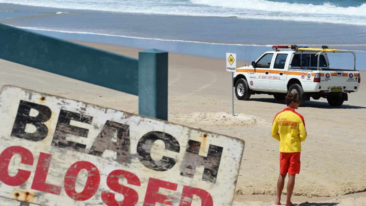 A closed beach in far northern New South Wales