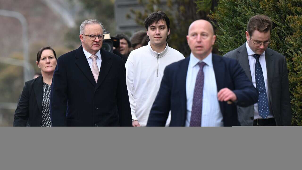ANTHONY ALBANESE PARLIAMENT HOUSE ARRIVAL
