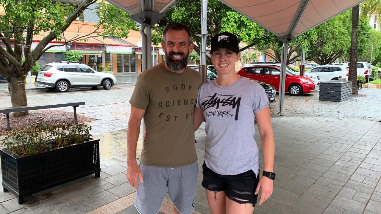 Gavin Badger with his wife Kasey