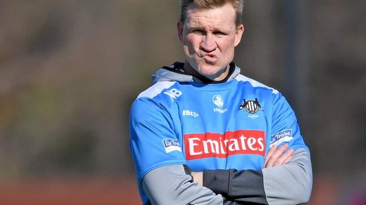 Collingwood coach Nathan Buckley