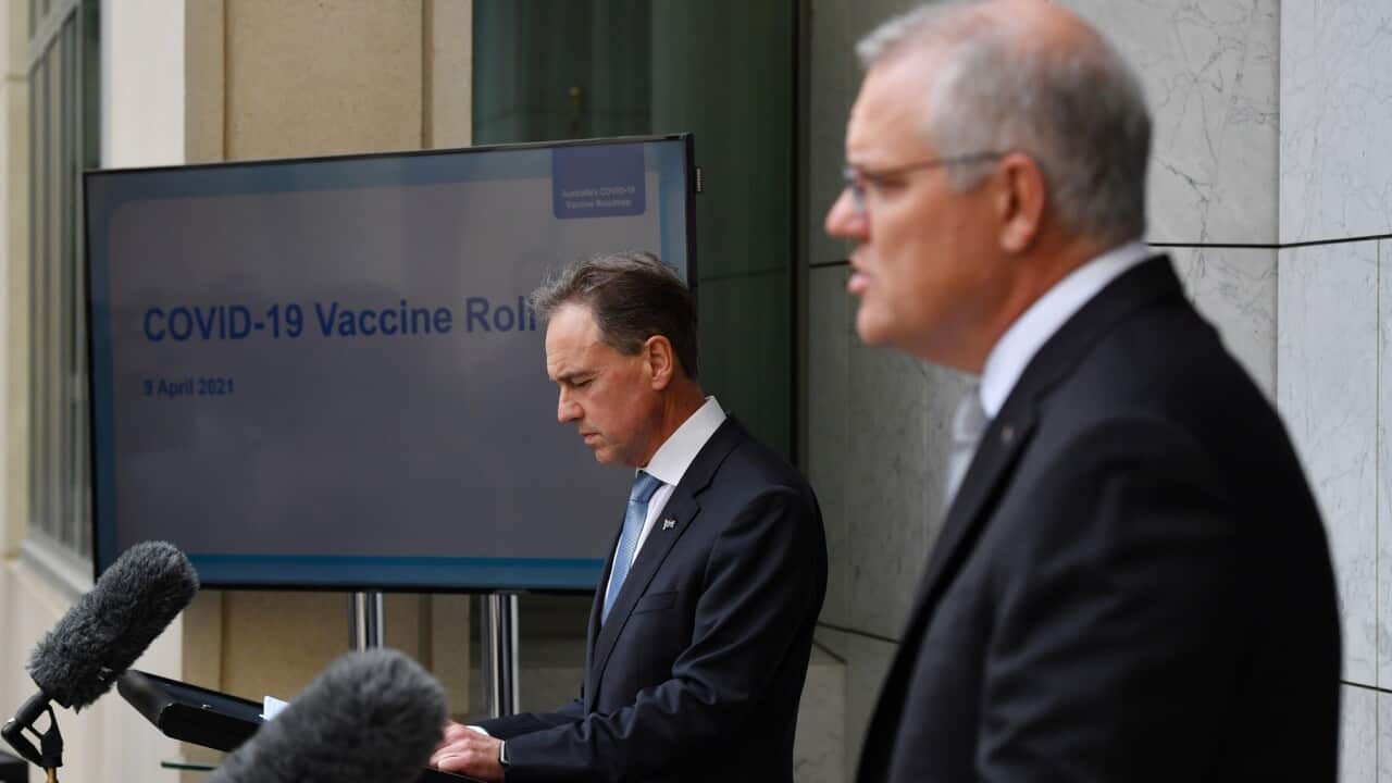 Prime Minister Scott Morrison and Health Minister Greg Hunt