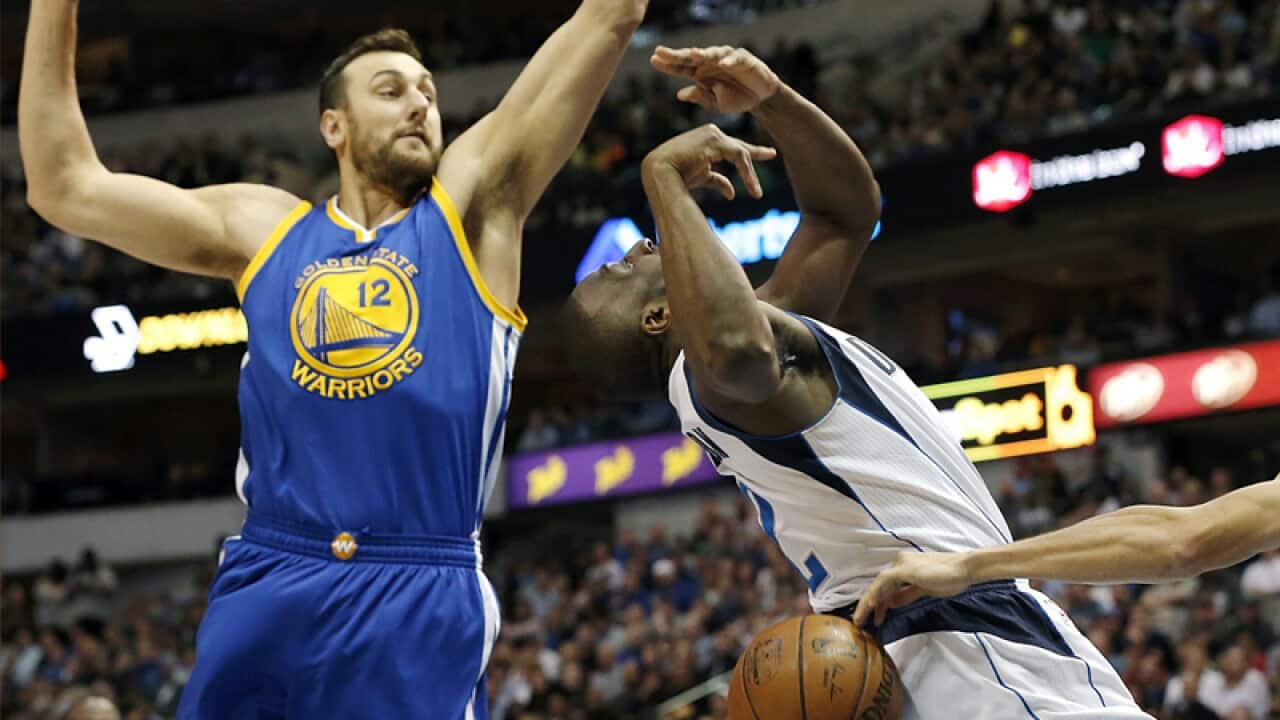 Golden State Warriors forward Andrew Bogut