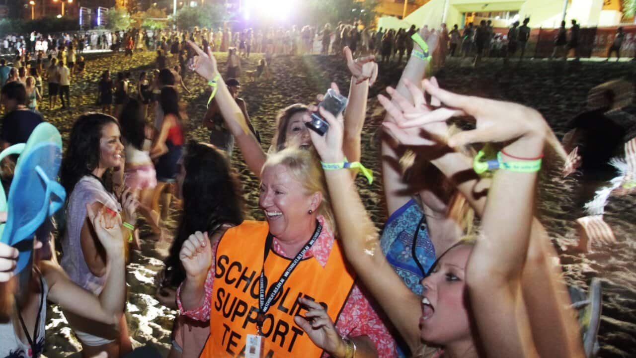 Schoolies festival on Queensland's Gold Coast