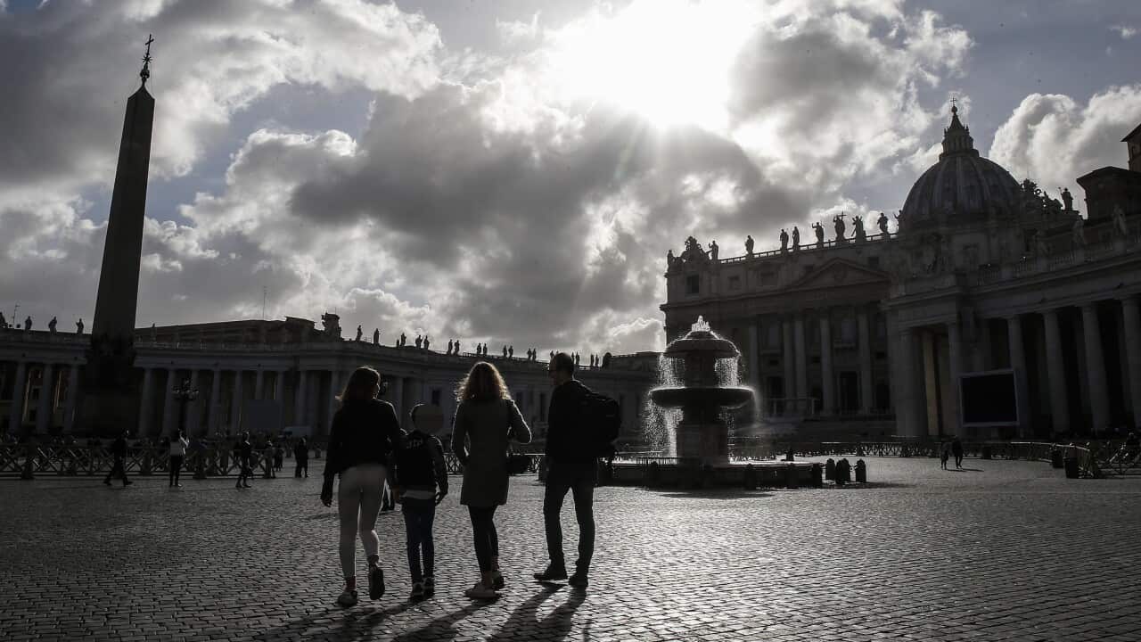 A view of Saint Peter's Square, Vatican City, on 6 March 2020.