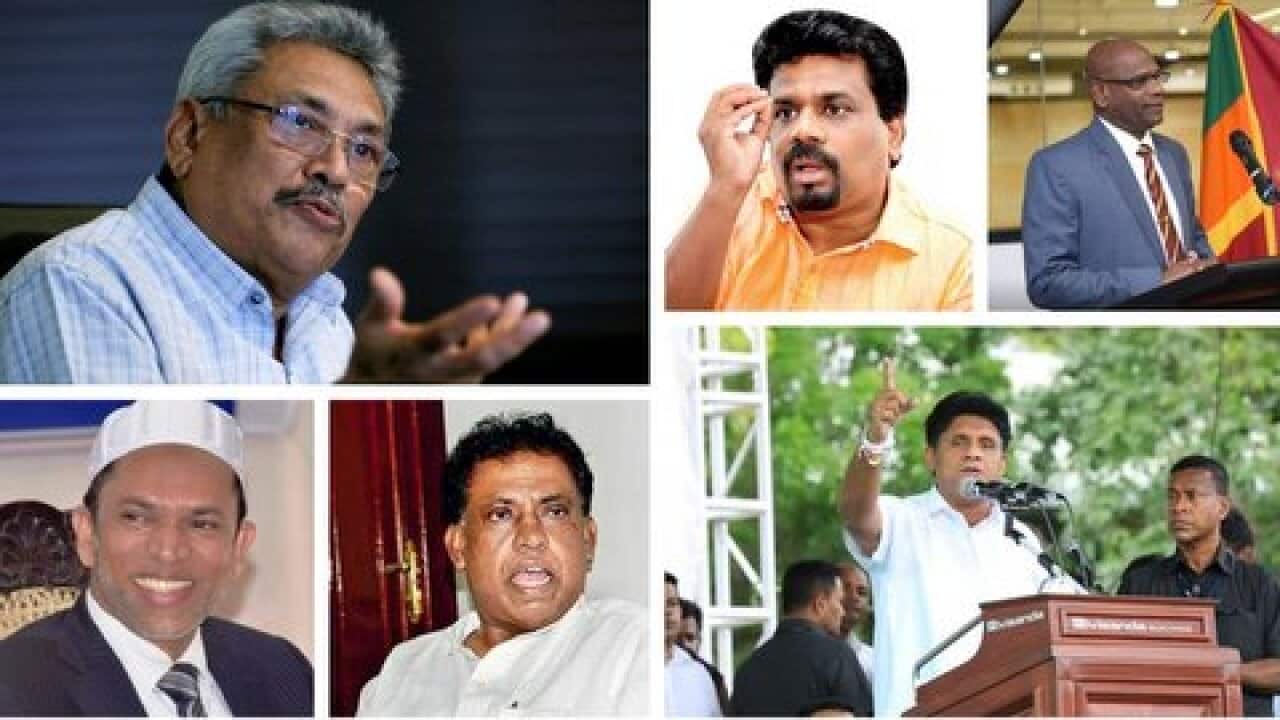 Sri Lankan presidential candidates - 2019